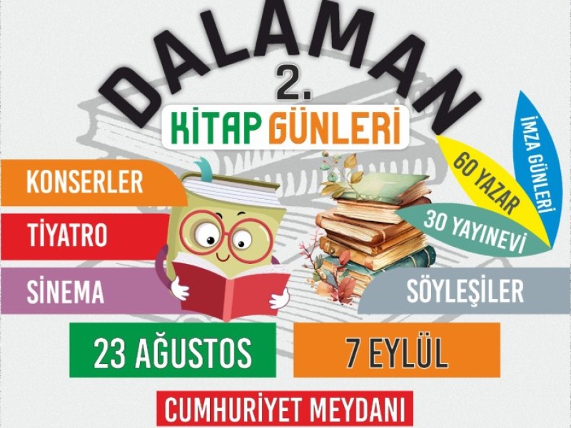 Dalaman 2. Kitap Günleri Başlıyor