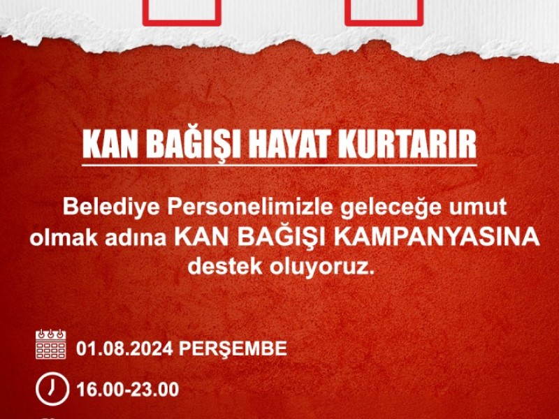 PERSONELİMİZ İLE BİRLİKTE KAN BAĞIŞINA DESTEK OLUYORUZ!