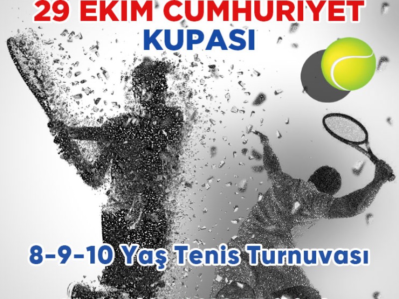 29 Ekim Cumhuriyet Kupası 8-9-10 Yaş Tenis turnuvası kayıtları başlamıştır.