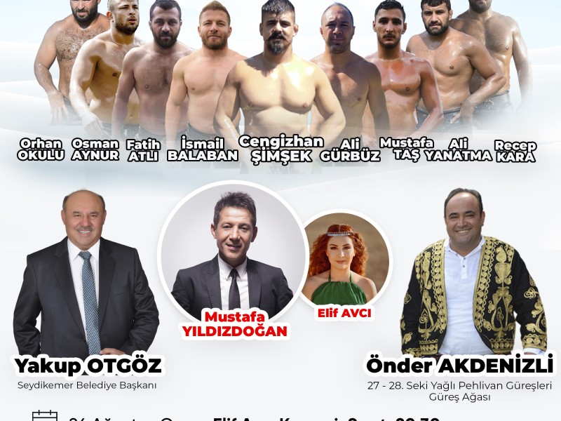 Seydikemer Belediyesi 29. Geleneksel Yayla Seki Yağlı Güreşleri ve Halk konseri
